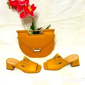 Gizzelli designed shoes and matching bag from Matmazel